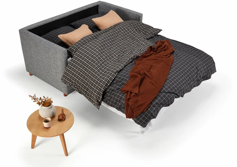 Canapé-lit 2 places gris granite Olan - Innovation Living