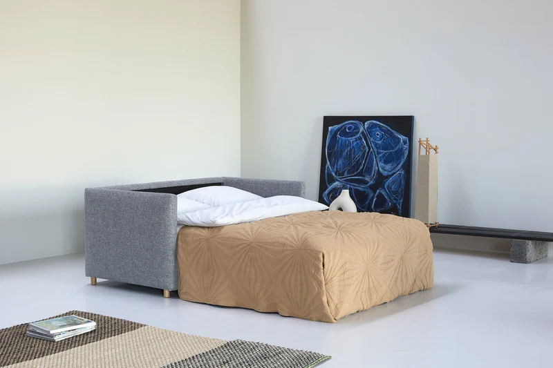 Canapé-lit 2 places gris granite Olan - Innovation Living