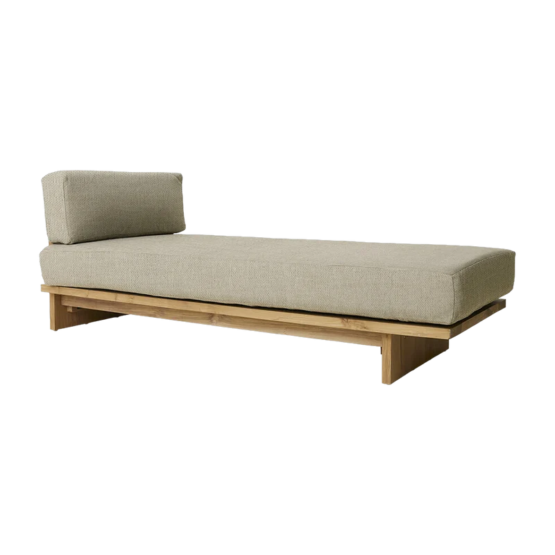 Banquette d'extérieur Teck Naturel - HKLIVING