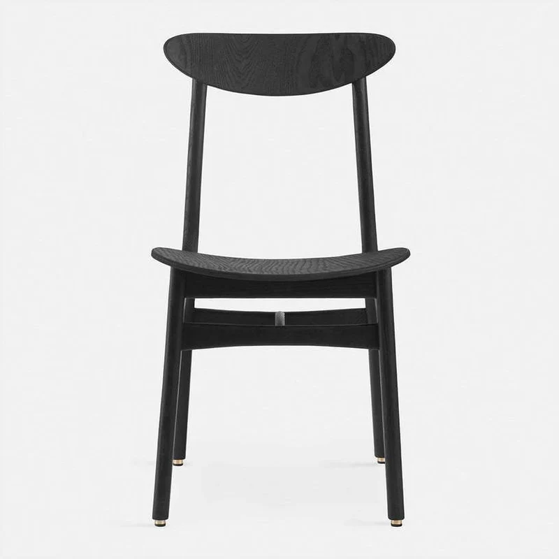 Chaise en frêne noir 52 x 45 Timber - 366 Concept