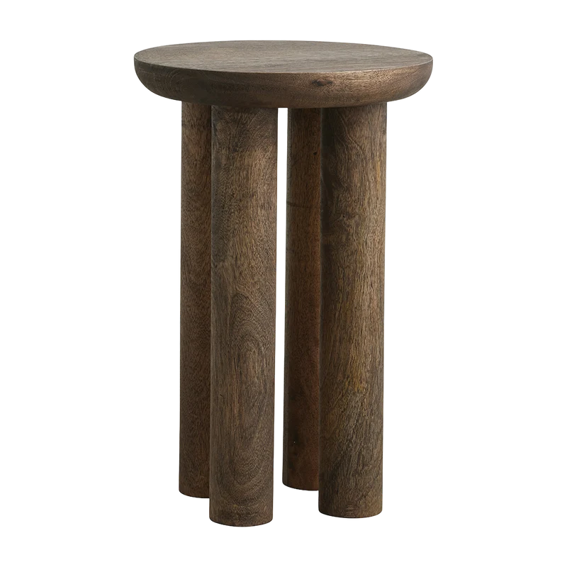Table d'appoint en bois de manguier marron 49 x 32 cm Helin - Nordal