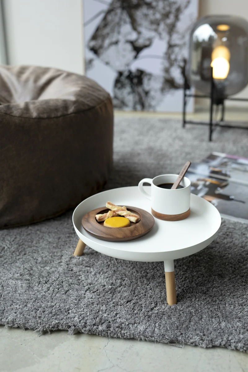 Plateau en acier avec pieds blanc Plain - Yamazaki