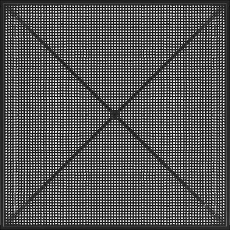 Table à manger de jardin noire 90x90 cm Tropique - Gubi