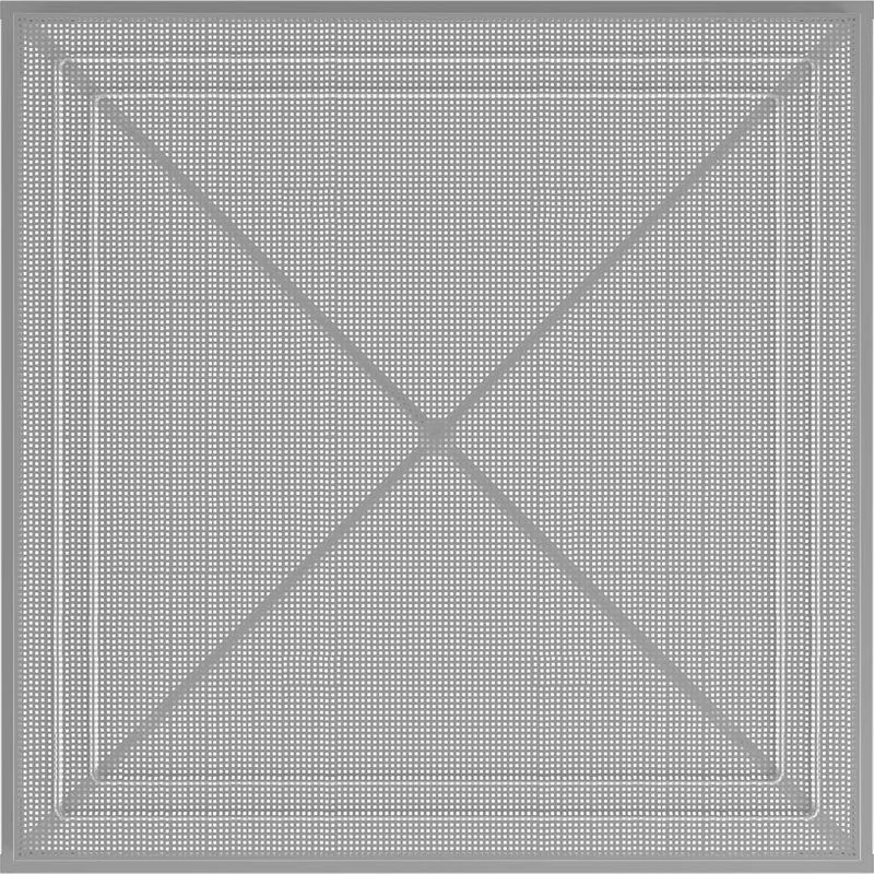 Table à manger de jardin blanc mat 90x90 cm Tropique - Gubi