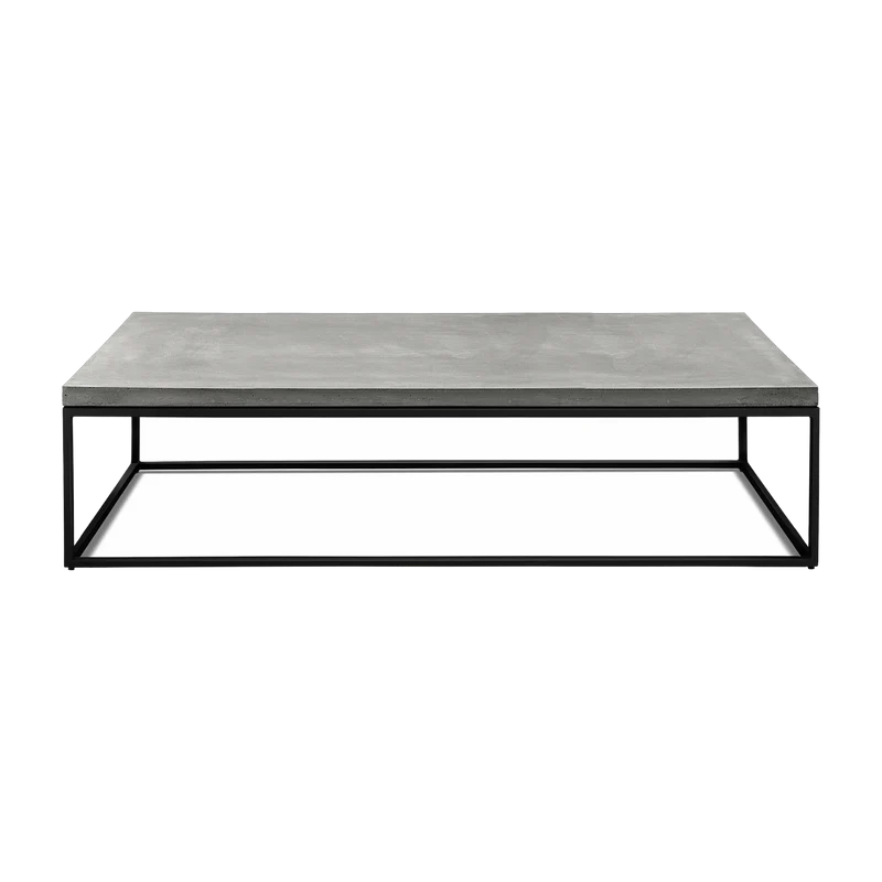 Table basse noire Perspective - Lyon Béton