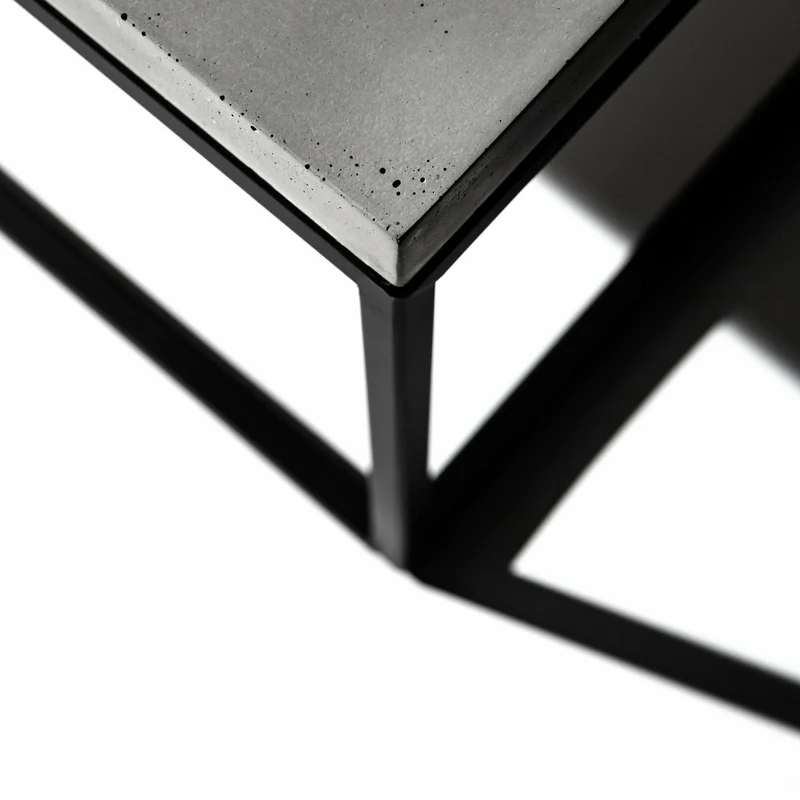 Table basse noire Perspective - Lyon Béton