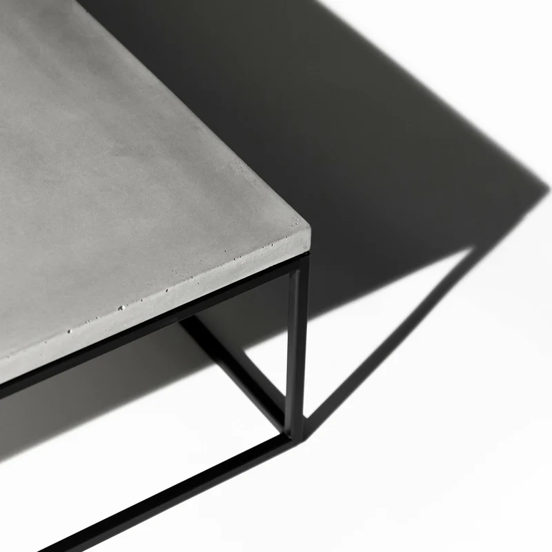 Table basse noire Perspective - Lyon Béton