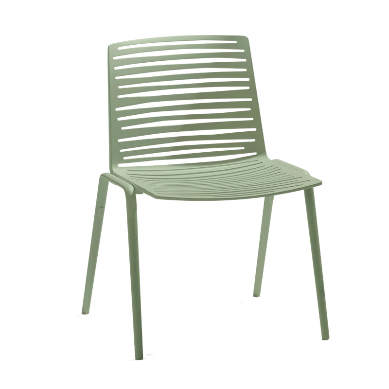 Chaise en aluminium vert 56 x 57 cm Zebra - Fast Spa