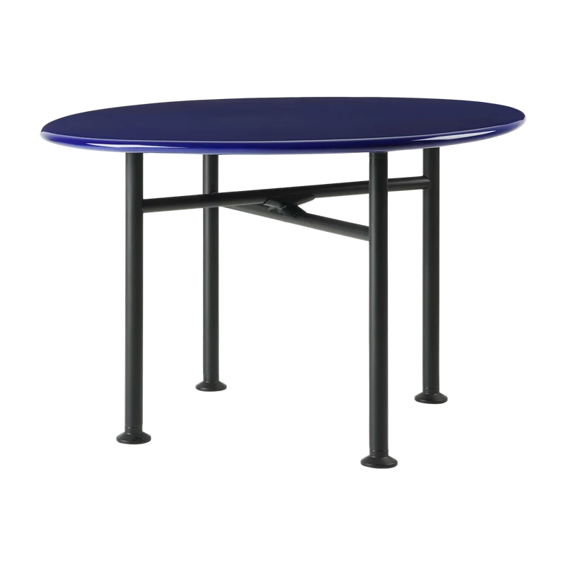 Table basse en céramique bleu pacifique 60x60 cm Carmel - Gubi
