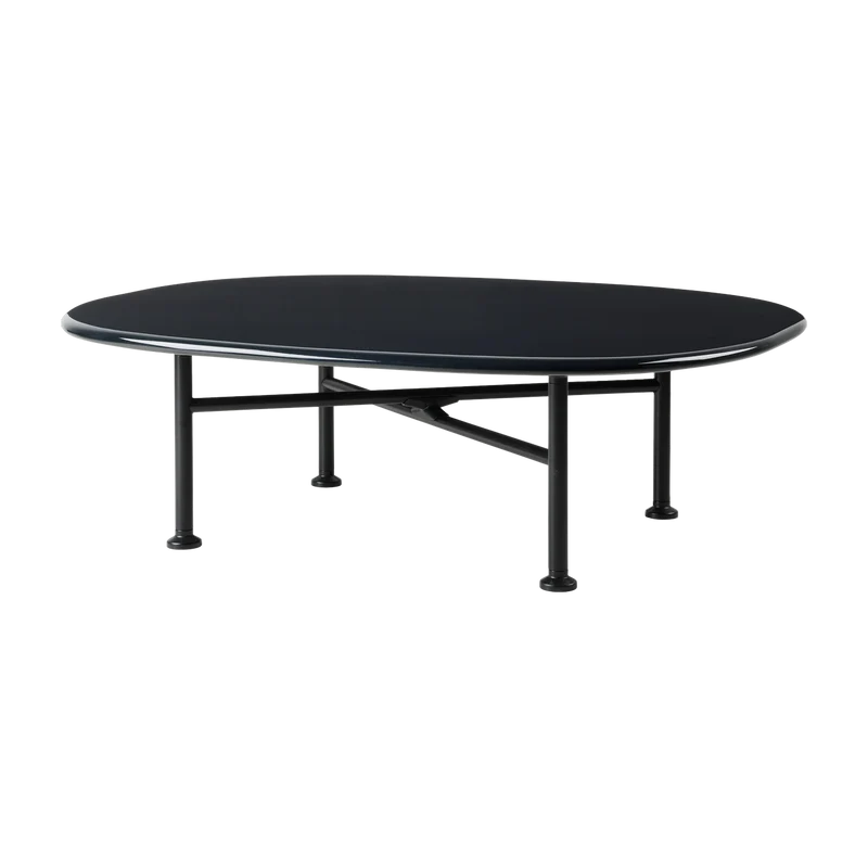 Table basse en céramique noir minuit 87,5x70 cm Carmel - Gubi
