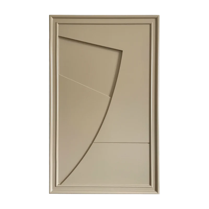 Tableau en bois beige gris 80 cm Arch - Likya