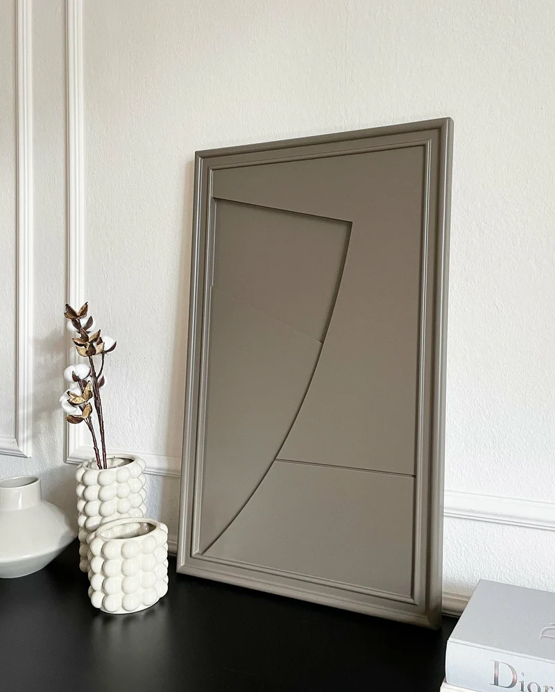 Tableau en bois beige cocoa 80 cm Arch - Likya