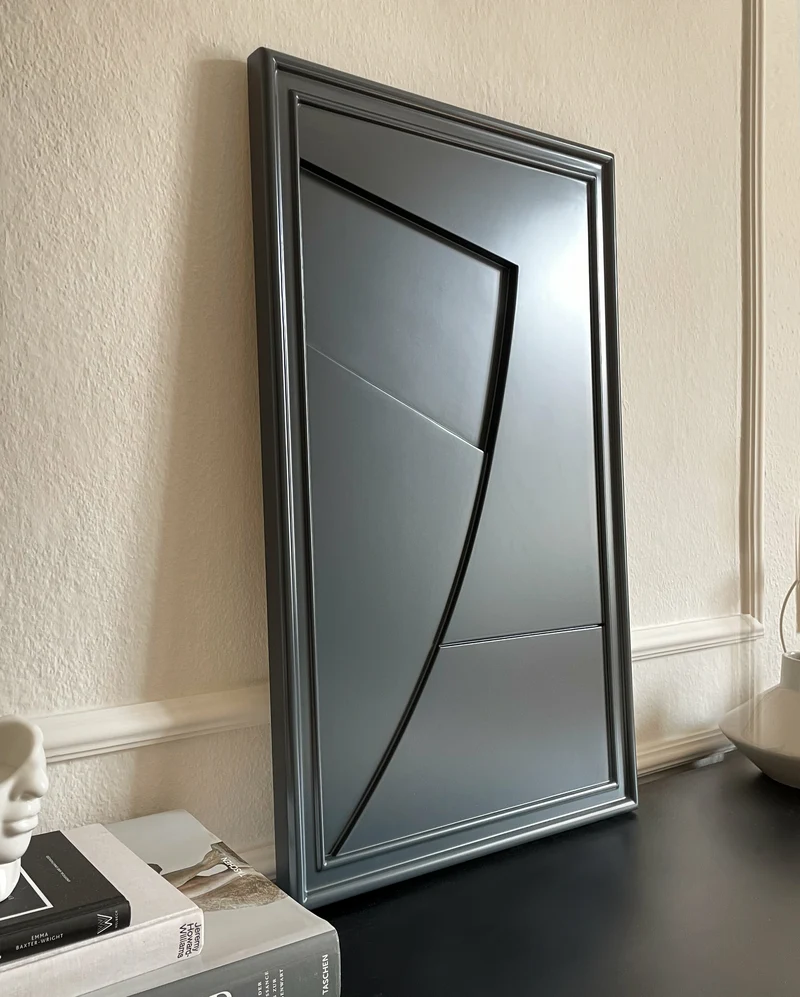 Tableau en bois noir 80 cm Arch - Likya
