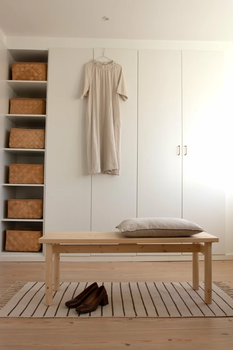 Banc en pin clair laqué 120 cm Pace - Karup Design