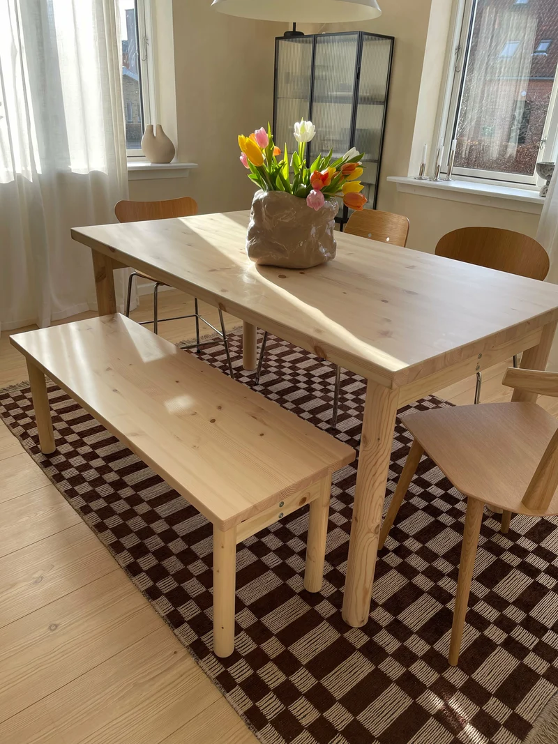 Banc en pin clair laqué 120 cm Pace - Karup Design