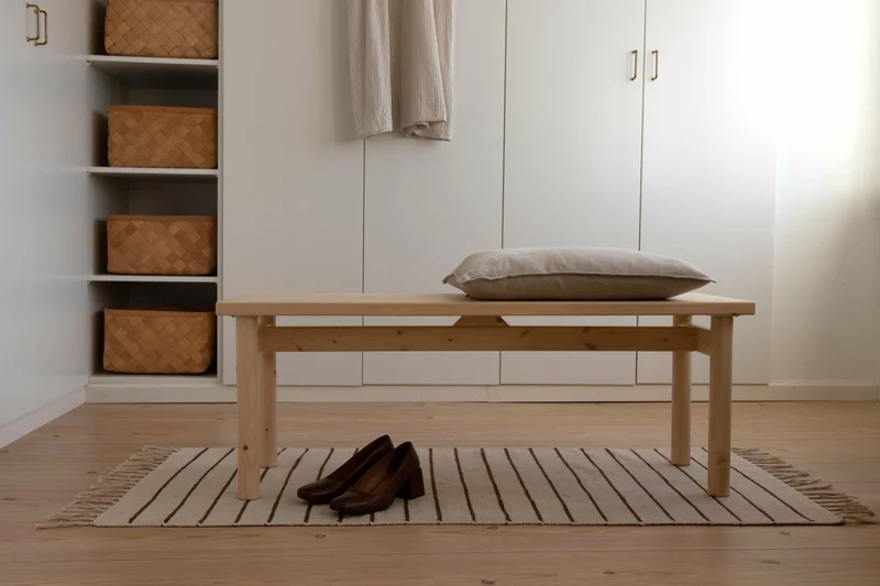Banc en pin clair laqué 120 cm Pace - Karup Design