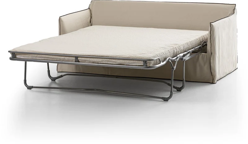 Canapé lit tissu naturel et surpiqûres corteccia Ghost 15 - Gervasoni