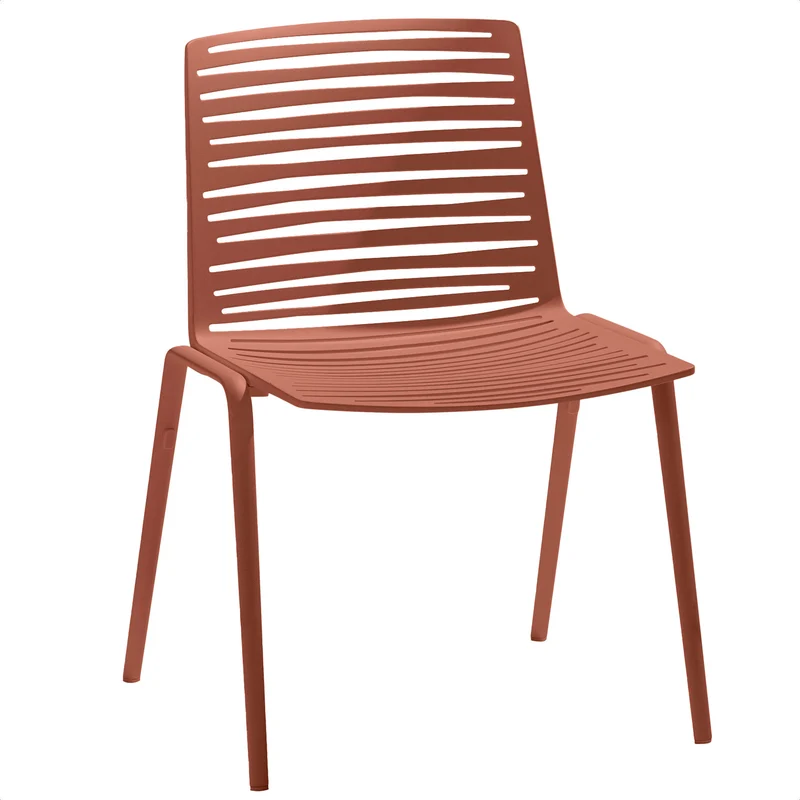 Chaise en aluminium terracotta 56 x 57 cm Zebra - Fast Spa