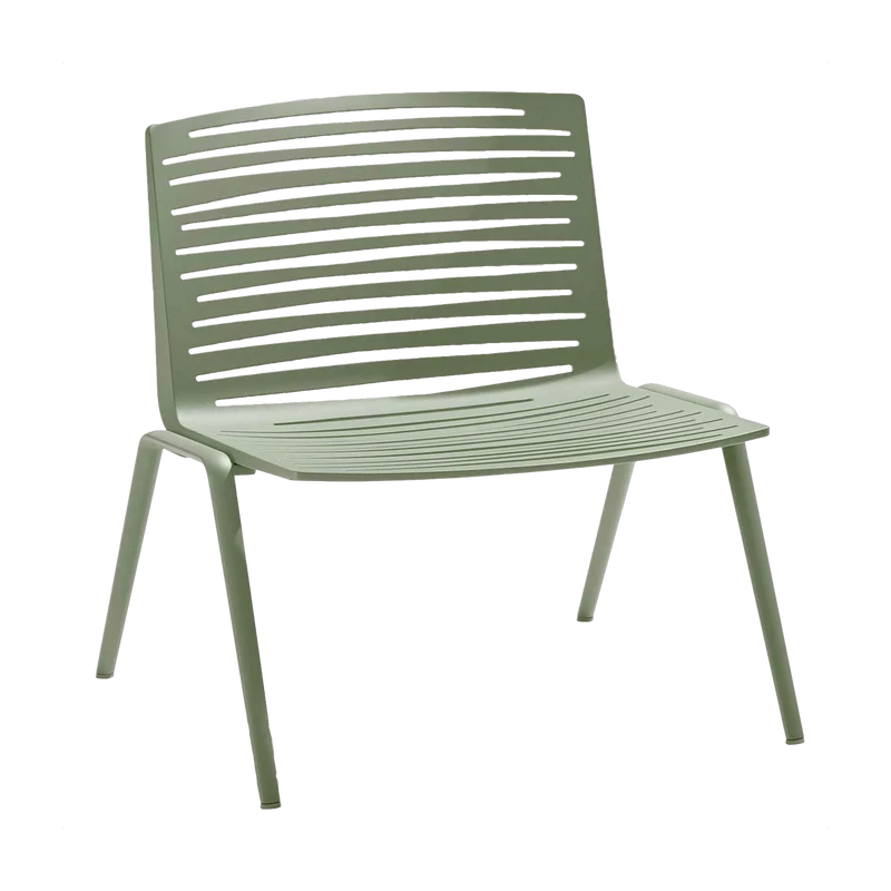 Fauteuil en aluminium vert 65 x 74 cm Zebra - Fast Spa