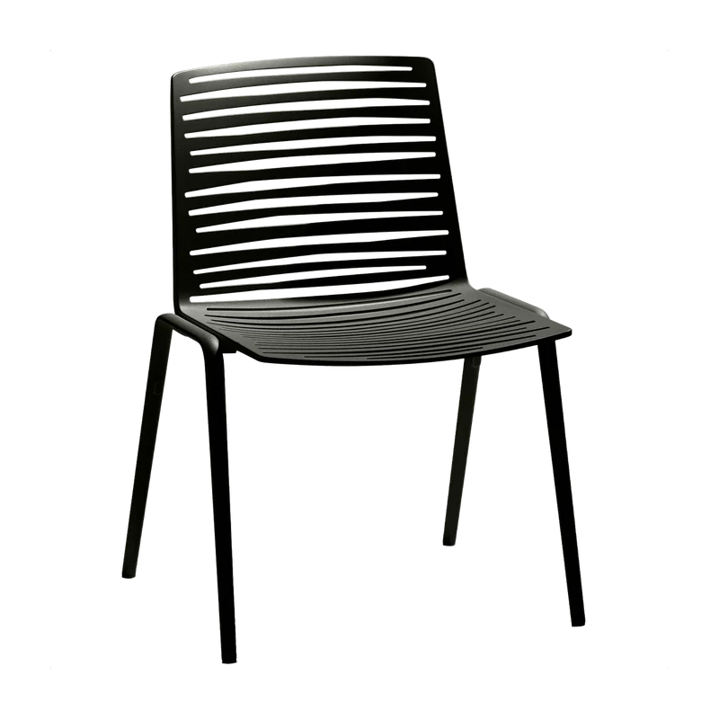 Chaise en aluminium blanc crème 53 x 48 cm Forest - Fast Spa