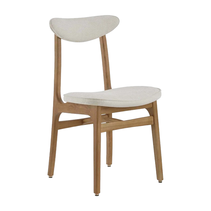Chaise en marbre blanc et frêne nature 52 x 45 Série 200-190 - 366 Concept