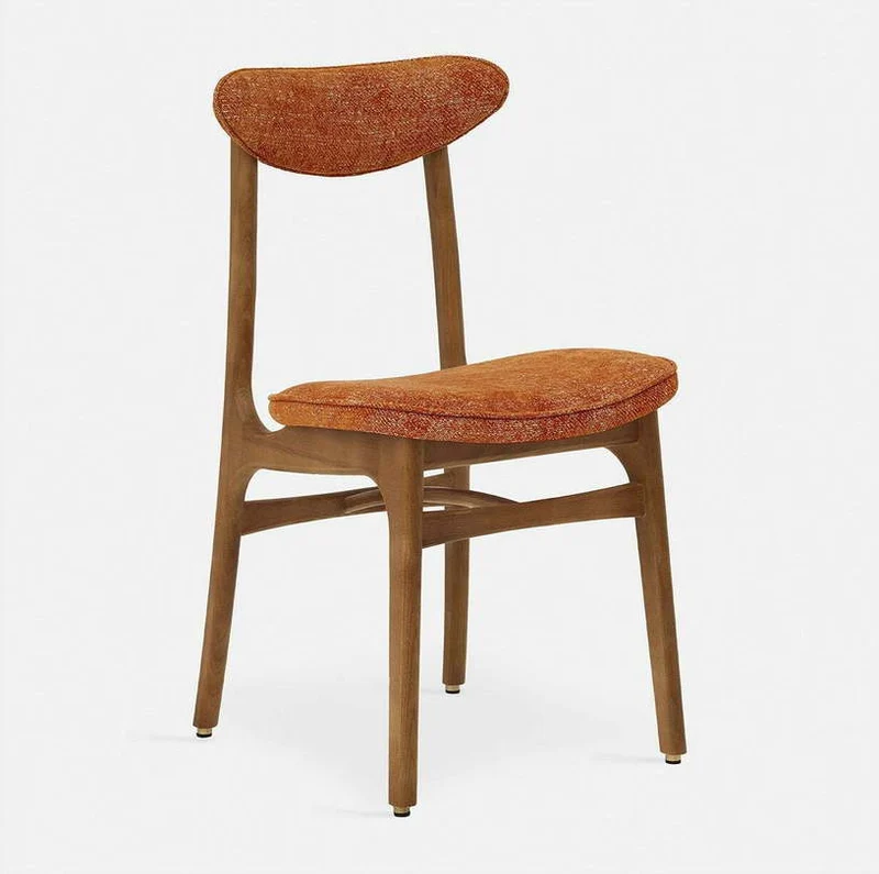 Chaise en marbre blanc et frêne nature 52 x 45 Série 200-190 - 366 Concept