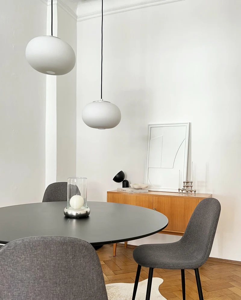 Tableau en bois blanc 80 cm Verge - Likya