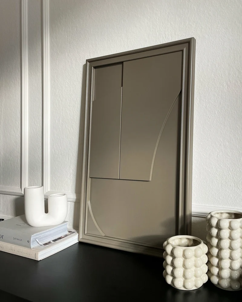 Tableau en bois beige cocoa 80 cm Verge - Likya