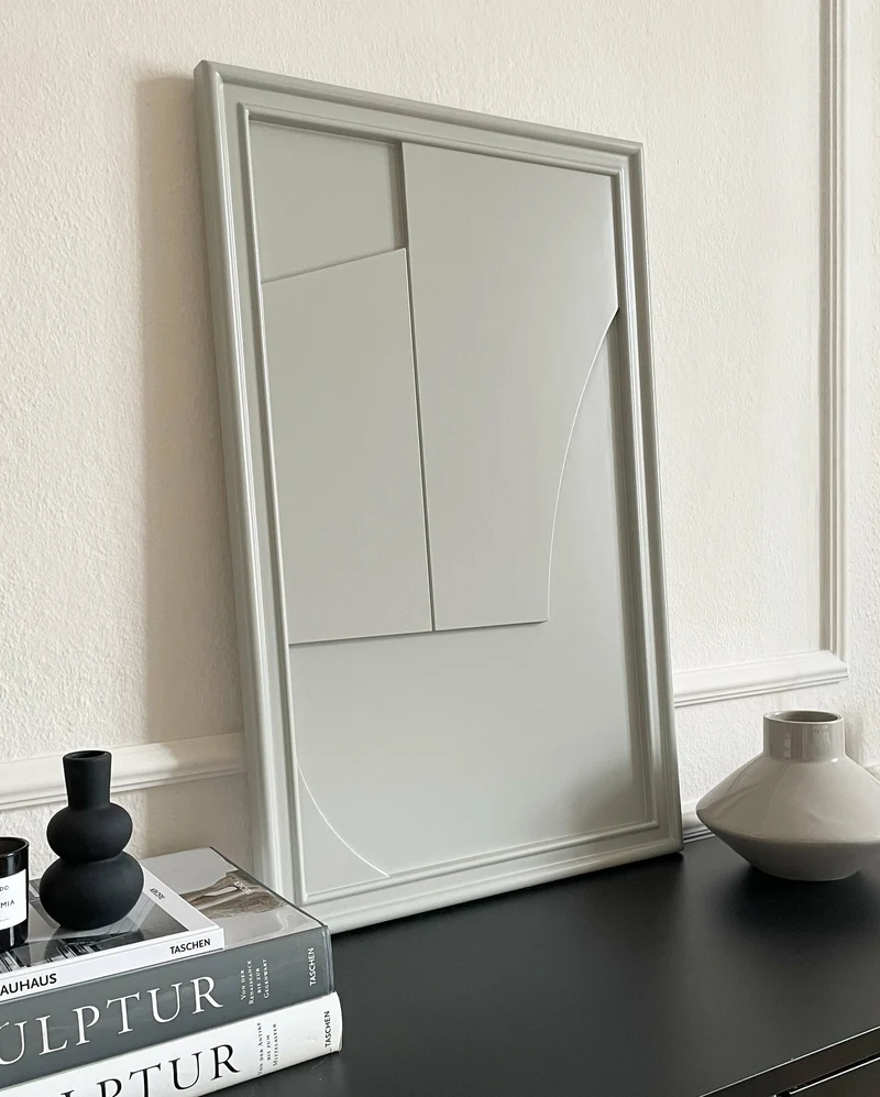 Tableau en bois gris 80 cm Verge - Likya