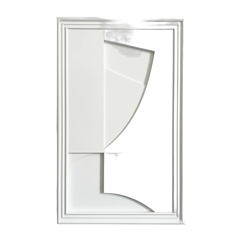 Tableau en bois blanc 80 cm Randonne - Likya