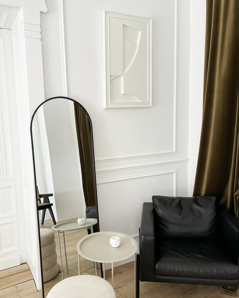 Tableau en bois blanc 80 cm Randonne - Likya