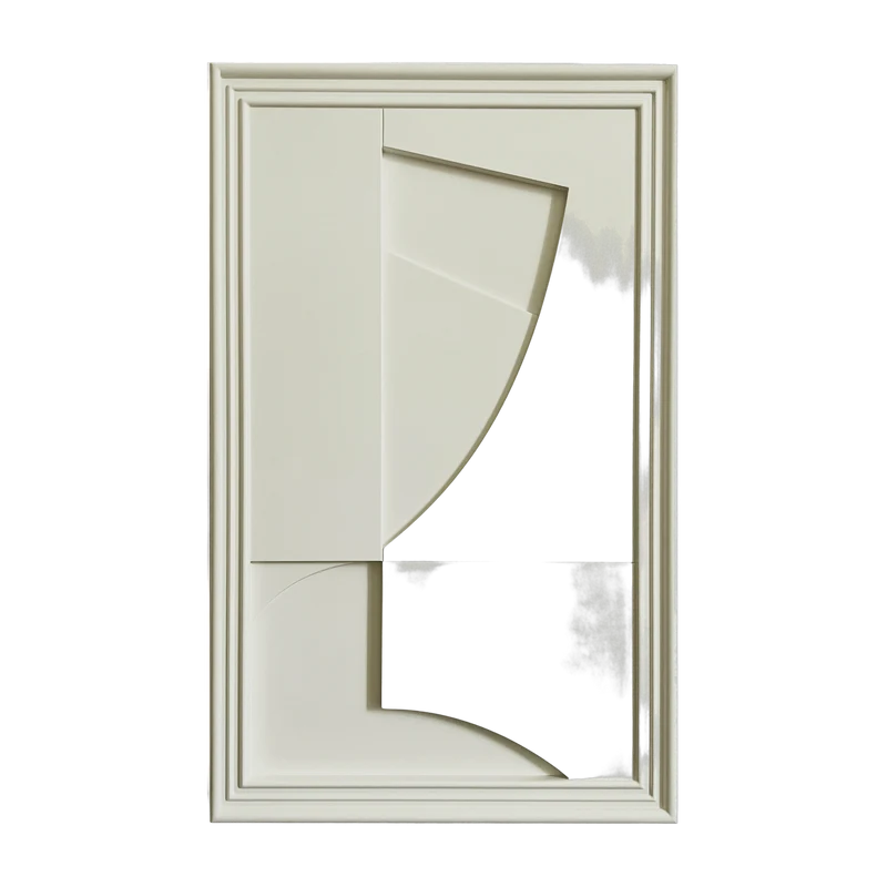 Tableau en bois blanc oyster 80 cm Randonne - Likya