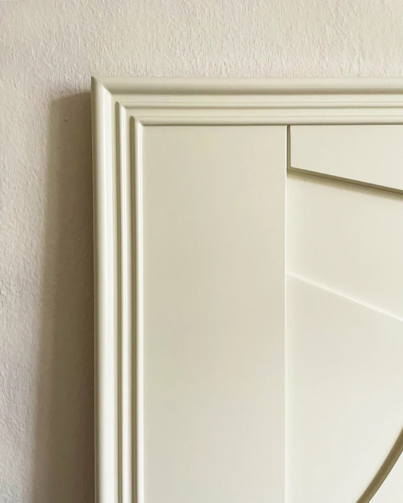 Tableau en bois blanc oyster 80 cm Randonne - Likya