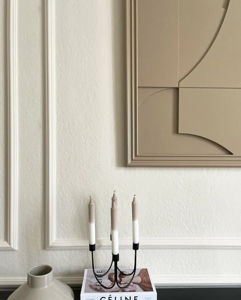 Tableau en bois beige gris 80 cm Randonne - Likya