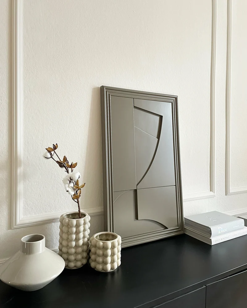 Tableau en bois beige cocoa 80 cm Randonne - Likya