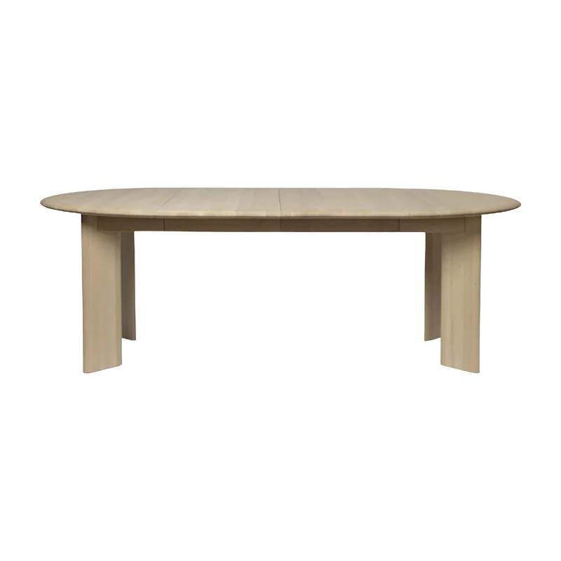 Table à rallonge en hêtre beige 2 places Bevel - Ferm Living