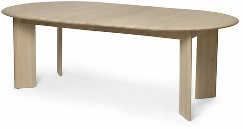 Table à rallonge en hêtre beige 2 places Bevel - Ferm Living
