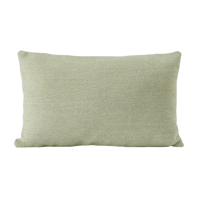 Coussin à double face vert clair et gris 35 x 55 cm Mingle - Muuto