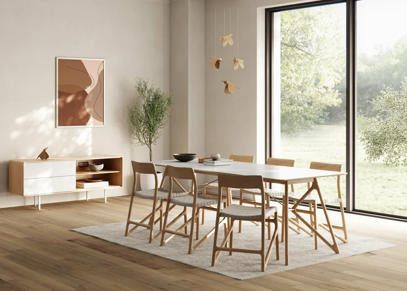 Table à manger en chêne 220 x 90 cm Tink - Gazzda