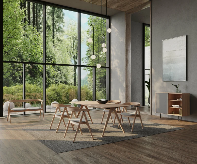 Table à manger en chêne 200 x 90 cm Ava - Gazzda