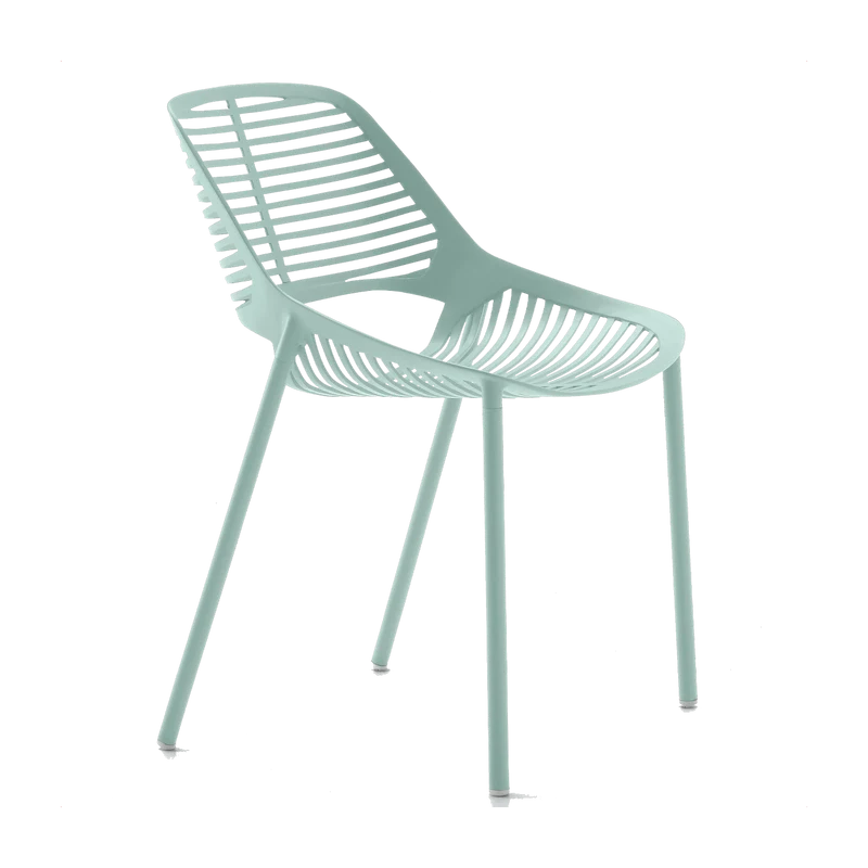 Chaise en aluminium bleu clair 51 x 51 cm Niwa - Fast Spa