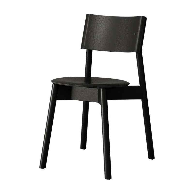 Chaise en chêne noir graphite éco-certifié SSD - TIPTOE