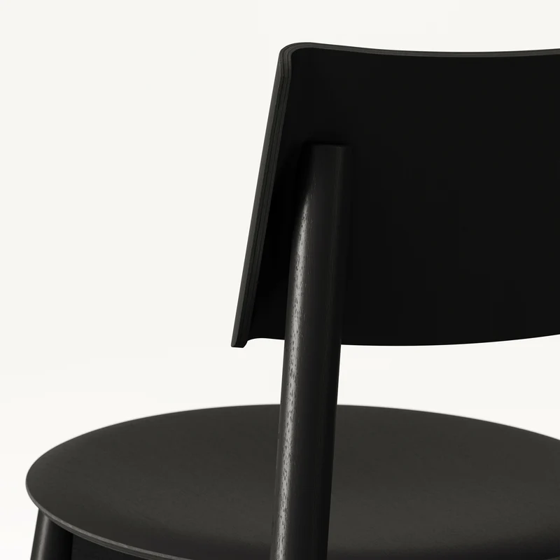 Chaise en chêne noir graphite éco-certifié SSD - TIPTOE