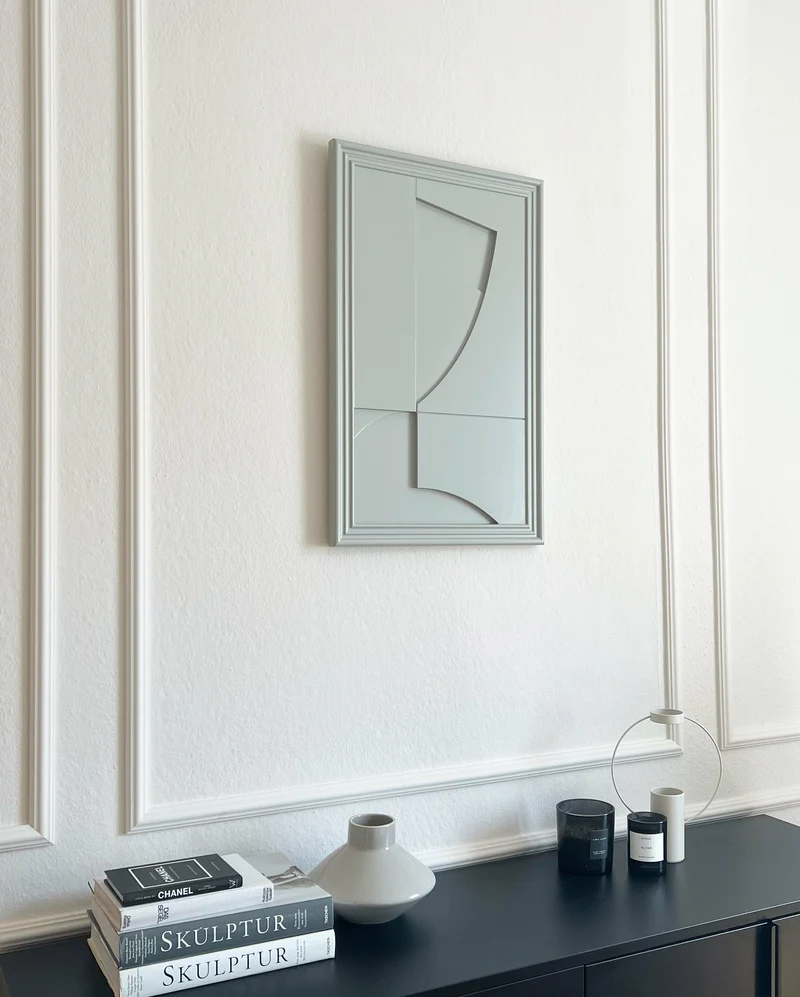 Tableau en bois gris 80 cm Randonne - Likya