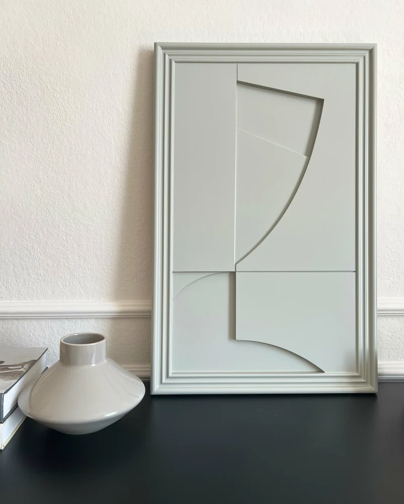 Tableau en bois gris 80 cm Randonne - Likya