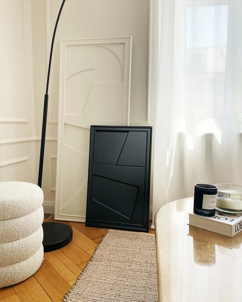 Tableau en bois blanc 60 x 150 cm Verto - Likya