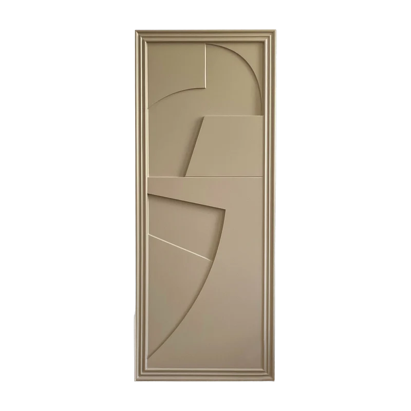 Tableau en bois beige gris 60 x 150 cm Verto - Likya