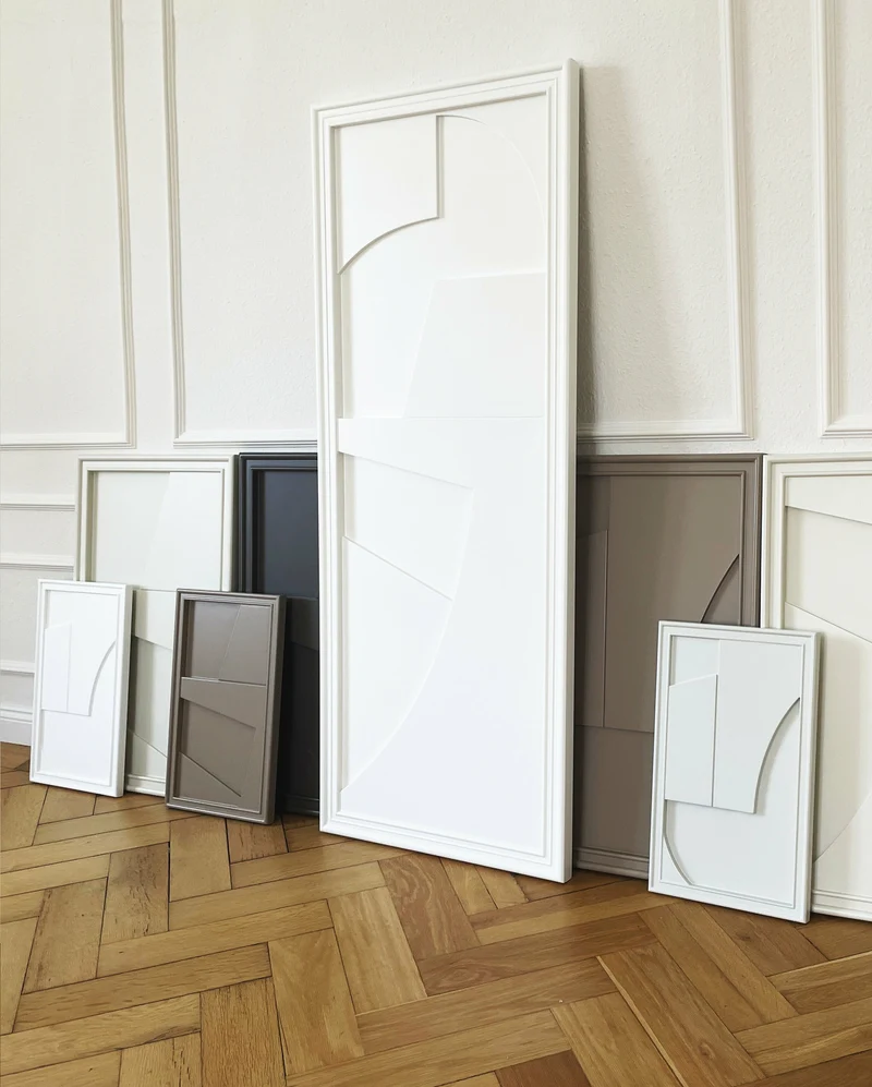 Tableau en bois blanc 45 x 115 cm Verto - Likya
