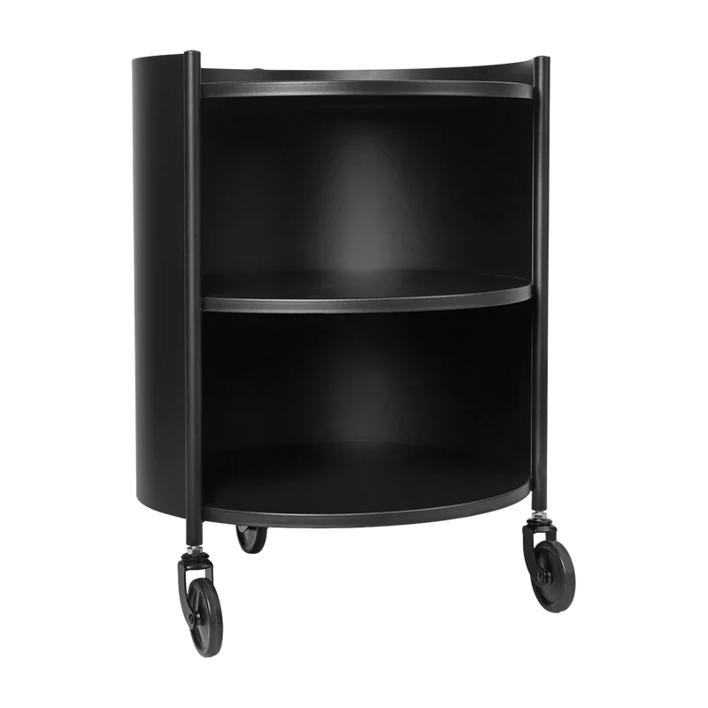 Table de chevet en acier noir 53 x 42 cm Eve - Ferm Living