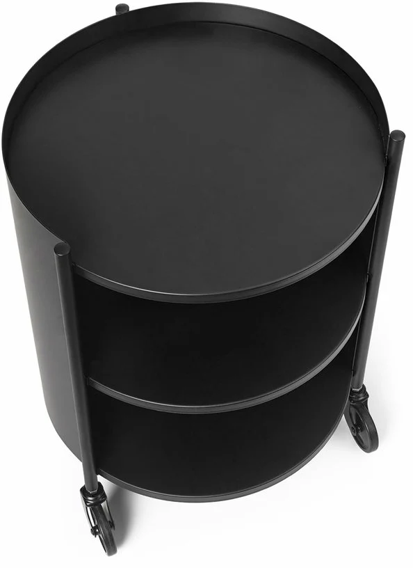 Table de chevet en acier noir 53 x 42 cm Eve - Ferm Living